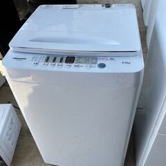 2021年製 ハイセンス 洗濯機 4.5kg HW-E4504