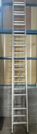 D(0521x4) 長谷川工業 2連伸縮はしご 全長約6.46m　アルミ合金製 HC2-64 ハシゴ
