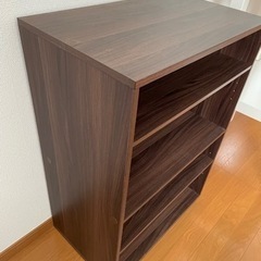【無料】オープンラック ラック 木製3段シェルフ 