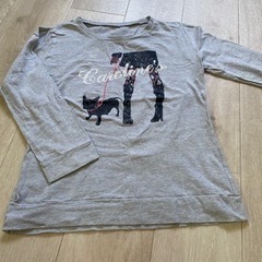 犬ドッグプリント七分袖シャツ