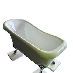 猫足バスタブ 置き型 置き型 お風呂 浴槽 猫脚 浴室 ヨーロピアン アンティーク 洋風 おしゃれ かわいい 白 ホワイト リフォーム DIY FRP製 幅150cm 