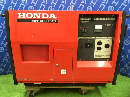【エコツール 知立店】〇HONDA/ホンダ 60Hz仕様三相200V・単相100Vガソリンエンジン発電機 EXT4000   ITLL6GZU0N3K【愛知県/知立市/工具】