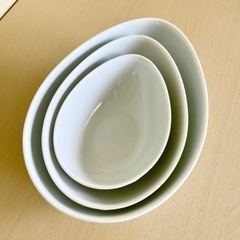 【KEYUCA】雫型の鉢皿大中小(3個セット)
