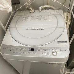 SHARP 洗濯機👕7kg es-ge7b