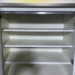 綾野製作所 キャビネットSH-90VL 食器棚