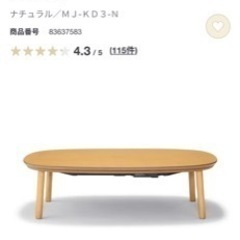 未使用無印良品
こたつとこたつ布団