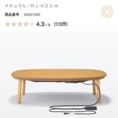 未使用無印良品
こたつとこたつ布団