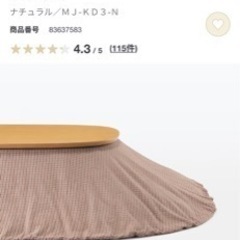 未使用無印良品
こたつとこたつ布団
