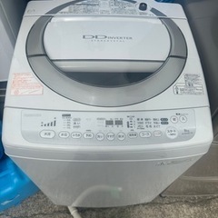 東芝 8.0kg 洗濯機  2014年 ホース付き