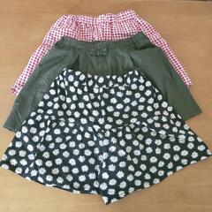 140　子供用品 キッズ用品 子供服　女の子　キュロット　GU 