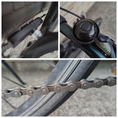 中古自転車 3×7段変速 470MM クロスバイク軽整備済み 防犯登録対応 町田市 相模原市 MM268