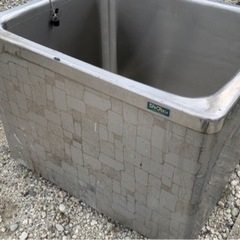 ステンレス浴槽　風呂釜　風呂　亀　飼育　貯水　雨水