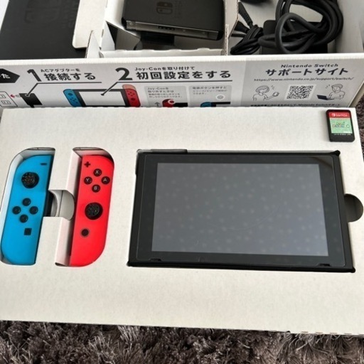 New Nintendo 2DS LL ホワイト/オレンジ 純正充電器付き（New 
