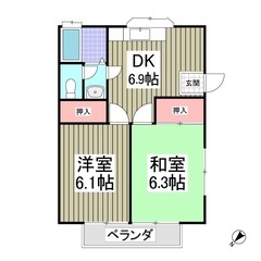 （（２ＤＫ））💖鹿沼市💖敷金礼金０円💖フリーレント１ヶ月付…
