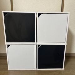 【値下げしました】
収納家具 カラーボックス 4つセット
