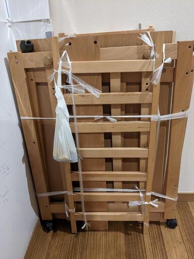 石崎家具　棚や机になる5wayベビーベッド