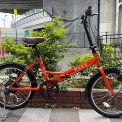 🔵中古車🔵超美品✨　折畳自転車　SHIMANO/外装6段変速　2...
