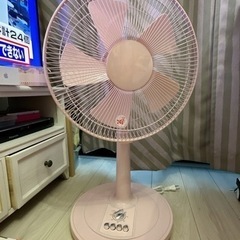 【超美品】山善 扇風機 ピンクで可愛いオシャレな扇風機！リモコン...