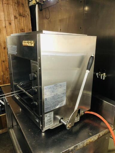 業務用　魚焼き機械　LPガス