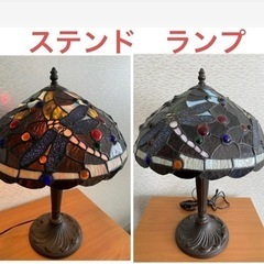 【格安】大きめ　ステンドランプ　ステンドグラス　インテリア　照明...