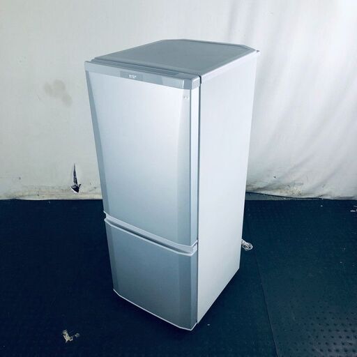ID:rc12302 三菱 MITSUBISHI 冷蔵庫 一人暮らし 中古 2020年製 2ドア 146L シルバー ファン式 右開き MR-P15E-S1  【リユース品：状態C】【送料無料】【設置費用無料】
