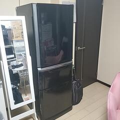 3ドア 冷蔵庫 MITSUBISHI ブラック