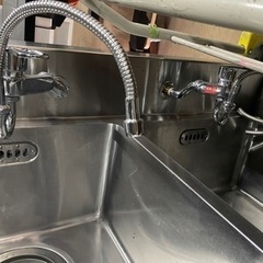 マルゼン 2槽水切付シンク BSM2-156L 流し台 ブリームシリーズ SUS430 