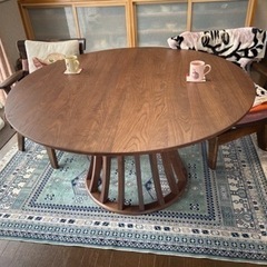 円形　ダイニングテーブル　135cm