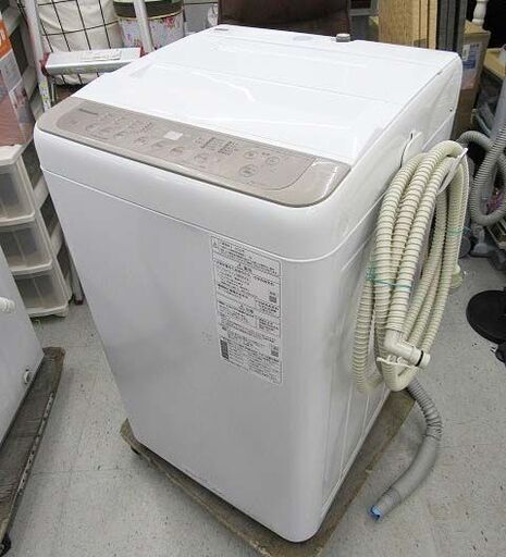 ・【恵庭】Panasonic 2022年製 7㎏ 全自動洗濯機 洗濯機 ふろ水ポンプ機能付き NA-F70PB15 中古品 paypay支払いOK!