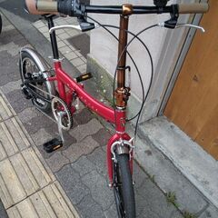 Rover[ローバー]18吋 折り畳み自転車 アルミ/外装6段/レッド