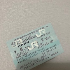 5月24日京都から東京への新幹線切符