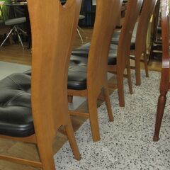 R401 KARIMOKU ハイバック ダイニング椅子、4脚セット、Used・美品