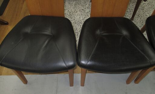 R401 KARIMOKU ハイバック ダイニング椅子、4脚セット、Used・美品 