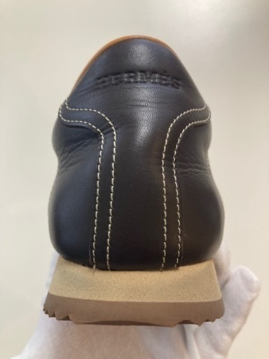 靴　美品HERMESエルメス ターボスニーカー レザーカジュアルシューズ スリッポン 靴 美品HERMESエルメス ターボスニーカー レザーカジュアルシューズ