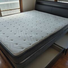 ニトリ クイーン ベッドフレーム+マットレスセット