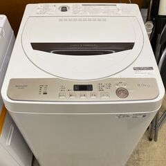 洗濯機　No.12262　シャープ　2021年製　6kg　ES-...
