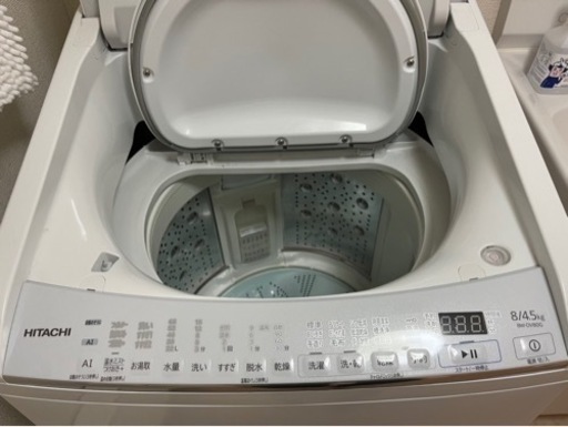 HITACHI】日立 ビートウォッシュ タテ型洗濯乾燥機 BW-DV80H 洗濯8kg 