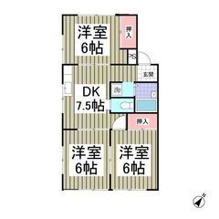 ｟3DK｠💙フリーレント1ヵ月❕敷０＆礼０❕狭山市❕駐車場1台無...
