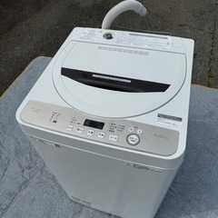 SHARP 全自動洗濯機 6.0kg ブラウン系 ES-GE6D-T 2020年式