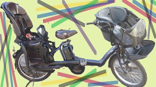 e204土日もお子様と土足のままいろいろなタイプの電動自転車のご試乗可能です  ️電動自転車・リサイクル専門店　　ご試乗をしてから、ご購入できます。  ２０インチ、チャイルドシート、２人乗り、３人乗り、１人乗り電動自転車  バカ良心的な電動自転車屋１００日間・安心の無料点検・️無料交換保証サービス付き  後ろチャイルドシートを大きめのかごに変更のオプション無料です。  バッテリーは新品の９０％以上の性能です。  １回の充電で３