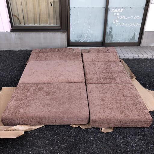 くつろぎソファ マットレス セミシングル・シングルセット ブラウン