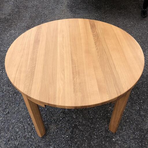 省スペースラウンドダイニングテーブル ライトブラウン 省スペースラウンドダイニングテーブル ライトブラウン ダイニング