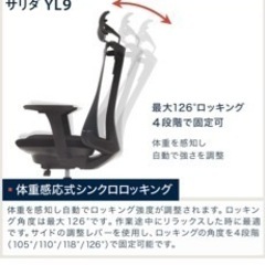 イトーキ　サリダ　ブラック　オフィスチェアー 5(定価46,900円)