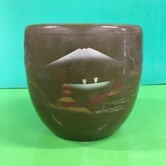 Ｄo-002 火鉢　植木鉢　メダカ鉢　昭和レトロ鉢　陶器
