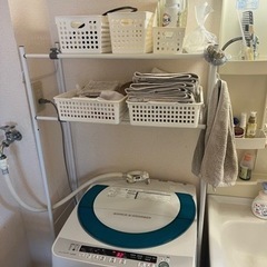家電 生活家電 洗濯機上の収納棚