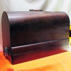 【◆皮もOK◆高級感溢れる アンティークミシン SS1001】整備済み品 現品管理番号：ha0522_1aw