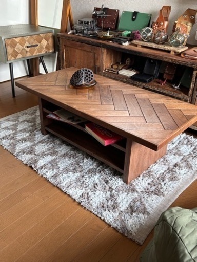 オールドカリモク センターテーブル ローテーブル W120×H45×D55cm 札幌