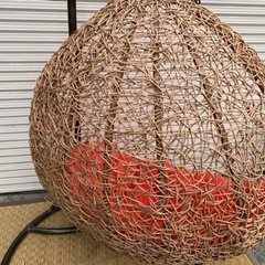 【取引中】C008 ハンギングチェア 家具 椅子 イス ゆりかご ハンモック椅子　2人掛け ガーデンチェア 