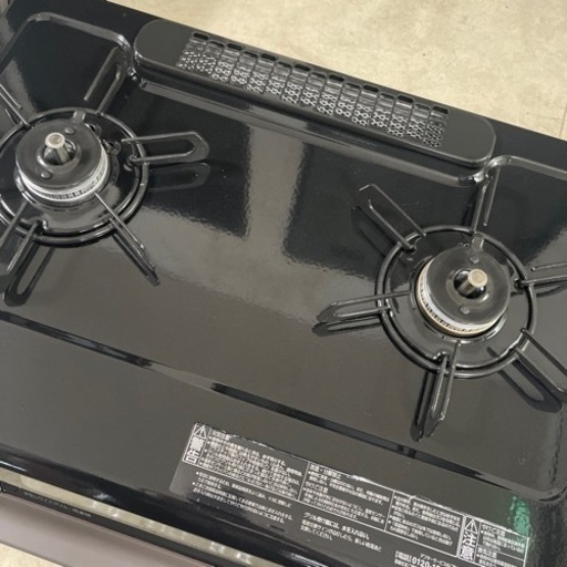 2022年 パロマ 都市ガスコンロ 両面焼き ホース付き - ガステーブル 