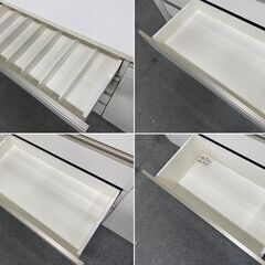 ニトリ/NITORI キッチンカウンター リガーレ 幅180 ソフトクローズ ハイグロスホワイト 食器棚 中古家具 店頭引取歓迎 R8339